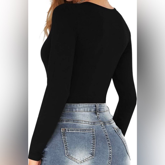 Mangopop Long Sleeve Sweetheart Bodysuit - Picture 3 of 5